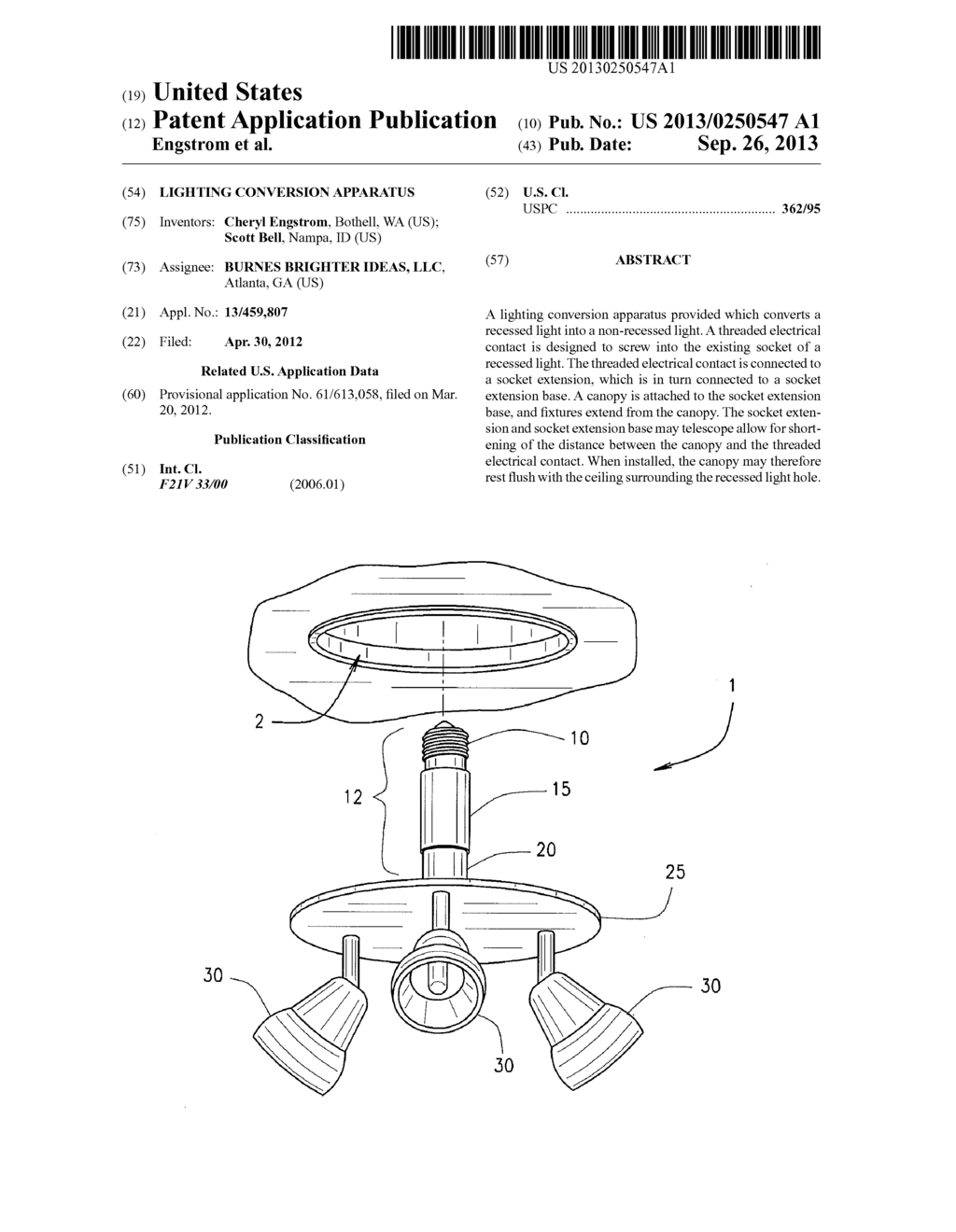 LIGHTING CONVERSION APPARATUS - diagram, schematic, and image 01