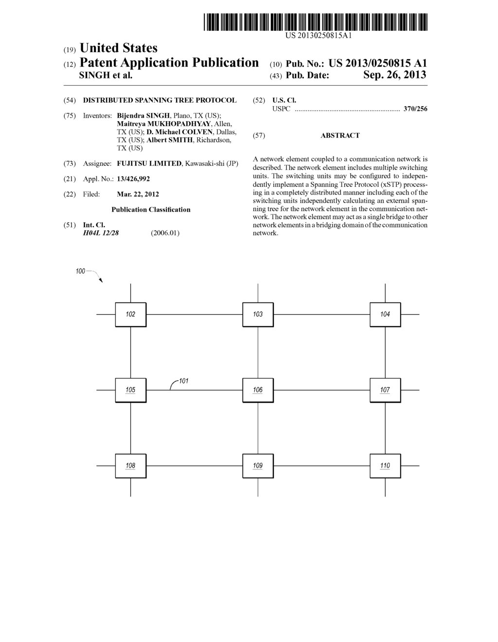 DISTRIBUTED SPANNING TREE PROTOCOL - diagram, schematic, and image 01