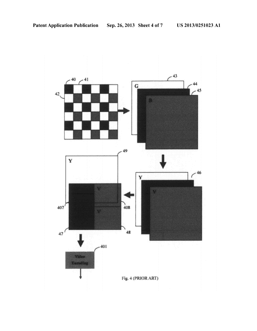 Method and apparatus of Bayer pattern direct video compression - diagram, schematic, and image 05