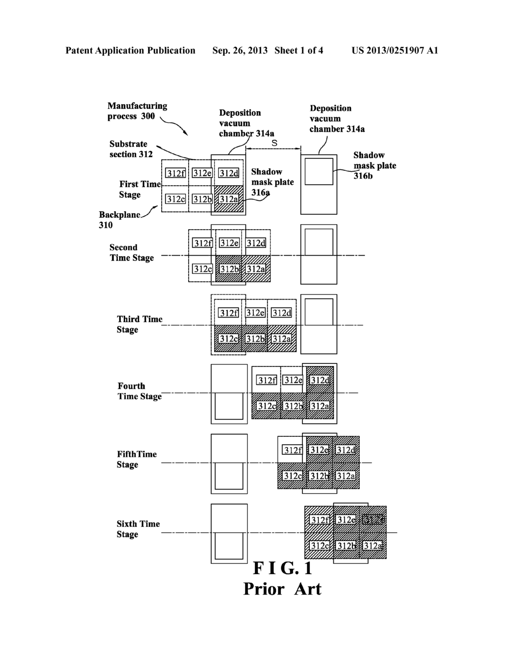 VAPOR DEPOSITION SHADOW MASK SYSTEM FOR BACKPLANE AND DISPLAY SCREEN WITH     ANY SIZE AND METHOD THEREOF - diagram, schematic, and image 02