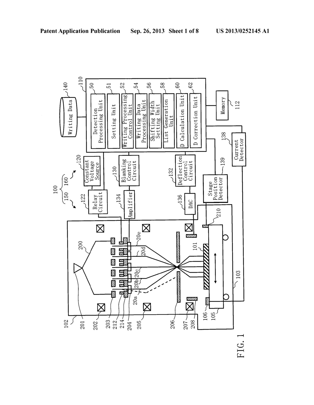 MULTI CHARGED PARTICLE BEAM WRITING APPARATUS AND MULTI CHARGED PARTICLE     BEAM WRITING METHOD - diagram, schematic, and image 02