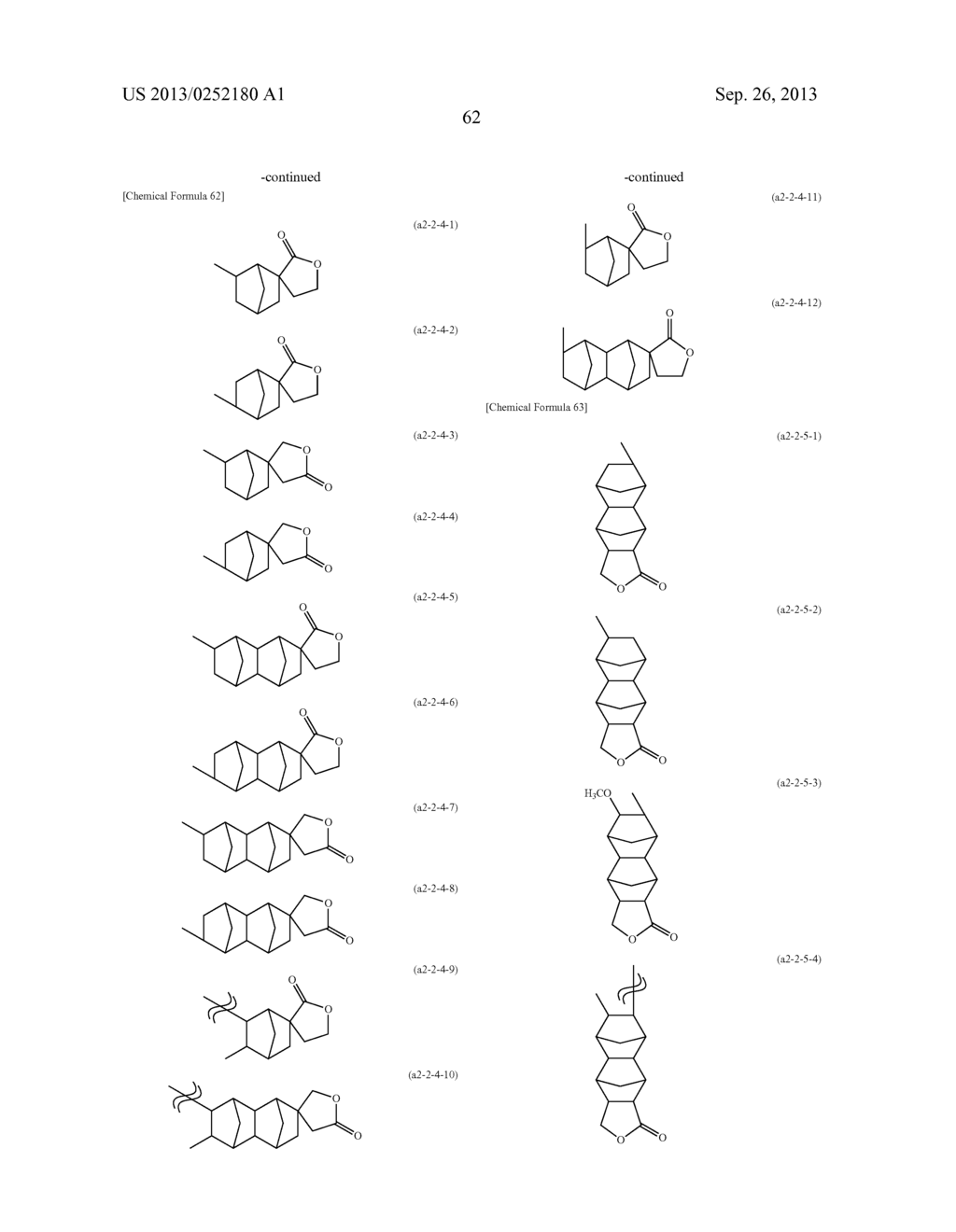 RESIST COMPOSITION, METHOD OF FORMING RESIST PATTERN AND POLYMERIC     COMPOUND - diagram, schematic, and image 63