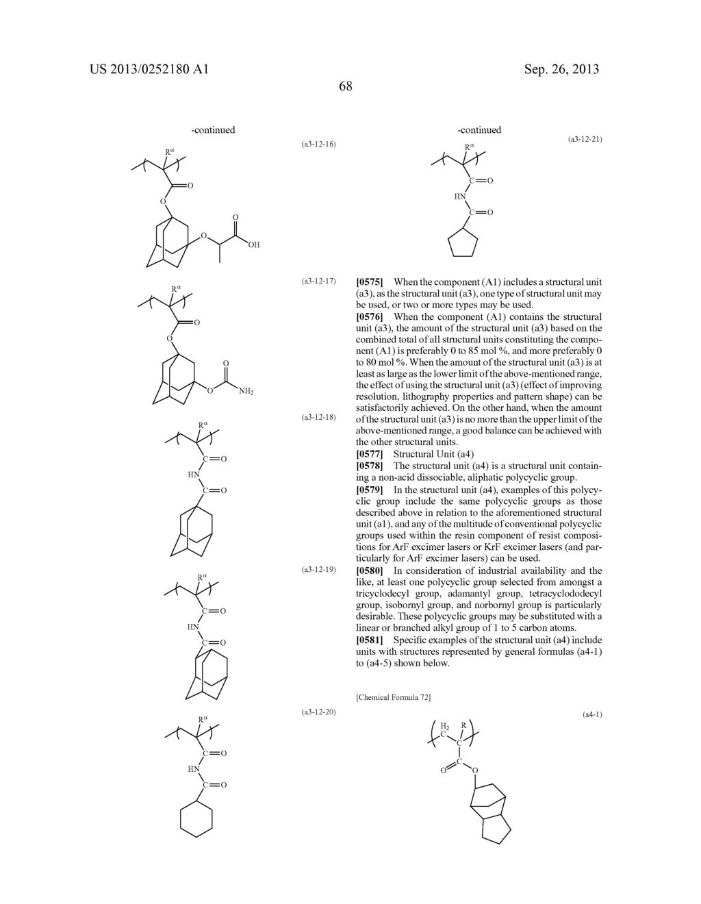 RESIST COMPOSITION, METHOD OF FORMING RESIST PATTERN AND POLYMERIC     COMPOUND - diagram, schematic, and image 69