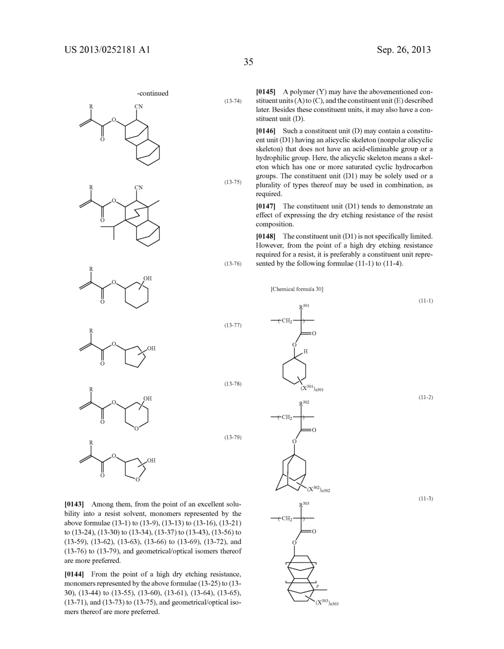 RESIST POLYMER, PROCESS FOR PRODUCTION THEREOF, RESIST COMPOSITION, AND     PROCESS FOR PRODUCTION OF SUBSTRATES WITH PATTERNS THEREON - diagram, schematic, and image 36