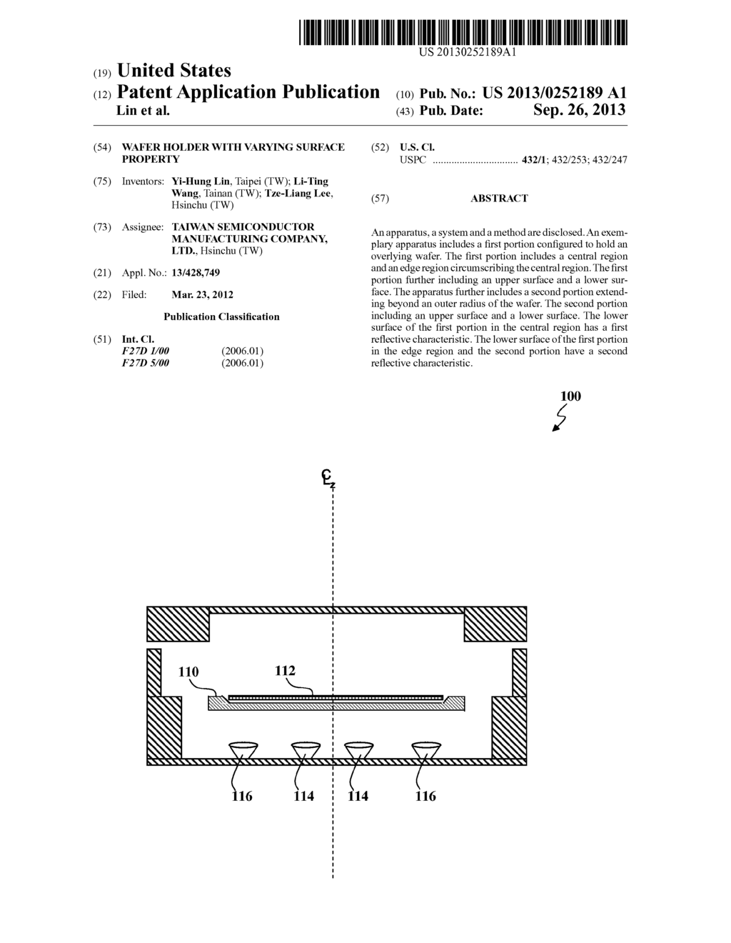 Wafer Holder With Varying Surface Property - diagram, schematic, and image 01