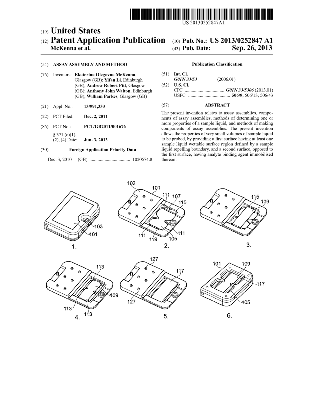 ASSAY ASSEMBLY AND METHOD - diagram, schematic, and image 01