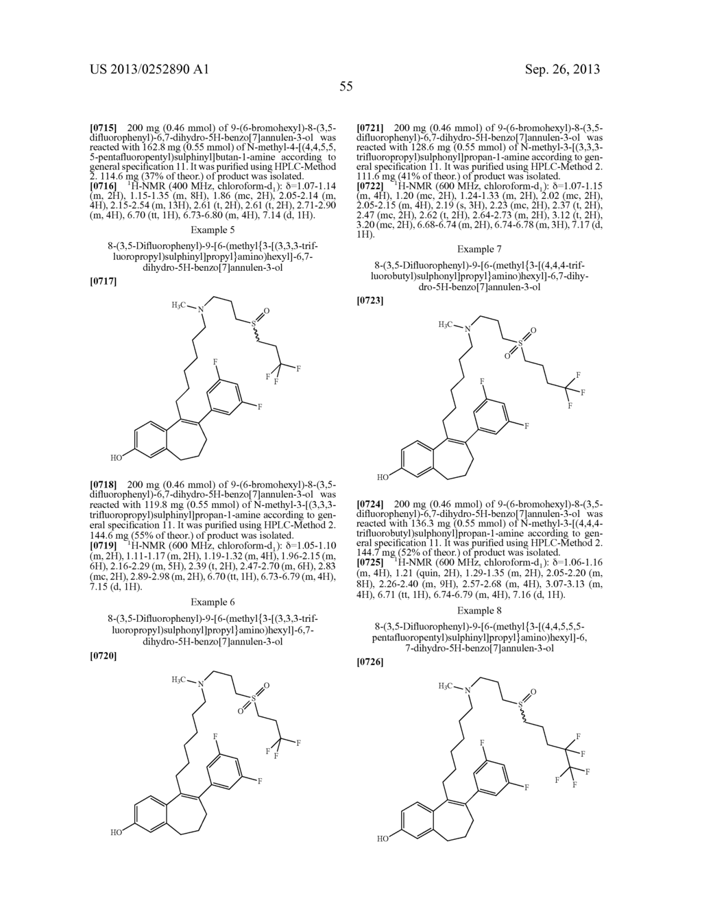 6,7-DIHYDRO-5H-BENZO[7]ANNULENE DERIVATIVES, PROCESS FOR PREPARATION     THEREOF, PHARMACEUTICAL PREPARATIONS COMPRISING THEM, AND THE USE THEREOF     FOR PRODUCTION OF MEDICAMENTS - diagram, schematic, and image 63