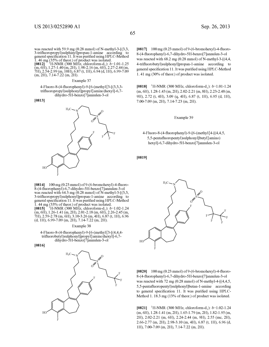 6,7-DIHYDRO-5H-BENZO[7]ANNULENE DERIVATIVES, PROCESS FOR PREPARATION     THEREOF, PHARMACEUTICAL PREPARATIONS COMPRISING THEM, AND THE USE THEREOF     FOR PRODUCTION OF MEDICAMENTS - diagram, schematic, and image 73