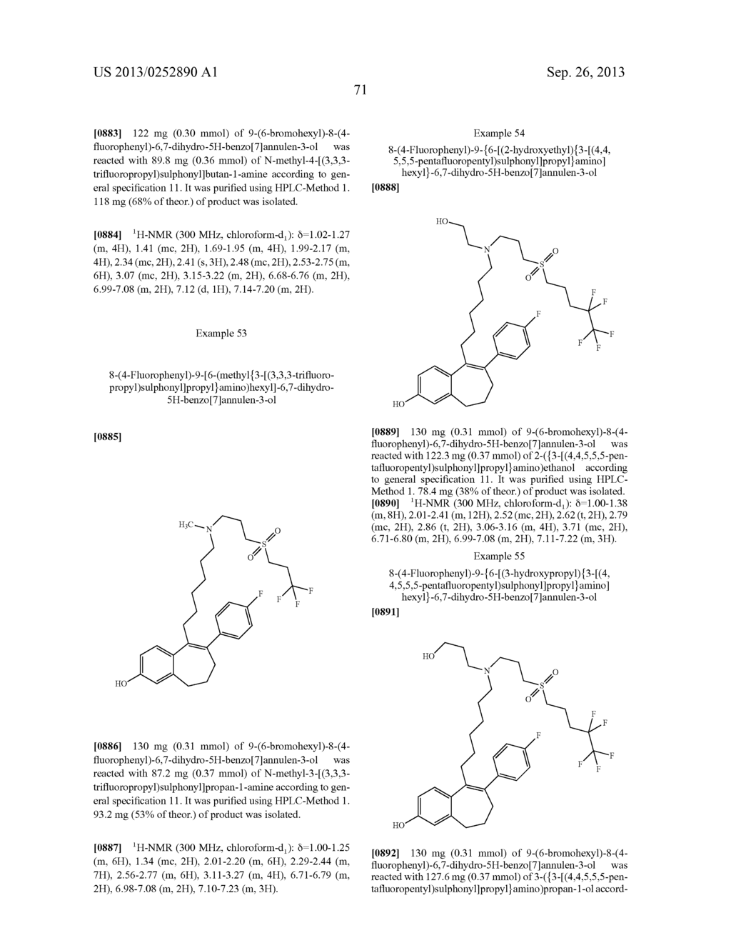 6,7-DIHYDRO-5H-BENZO[7]ANNULENE DERIVATIVES, PROCESS FOR PREPARATION     THEREOF, PHARMACEUTICAL PREPARATIONS COMPRISING THEM, AND THE USE THEREOF     FOR PRODUCTION OF MEDICAMENTS - diagram, schematic, and image 79