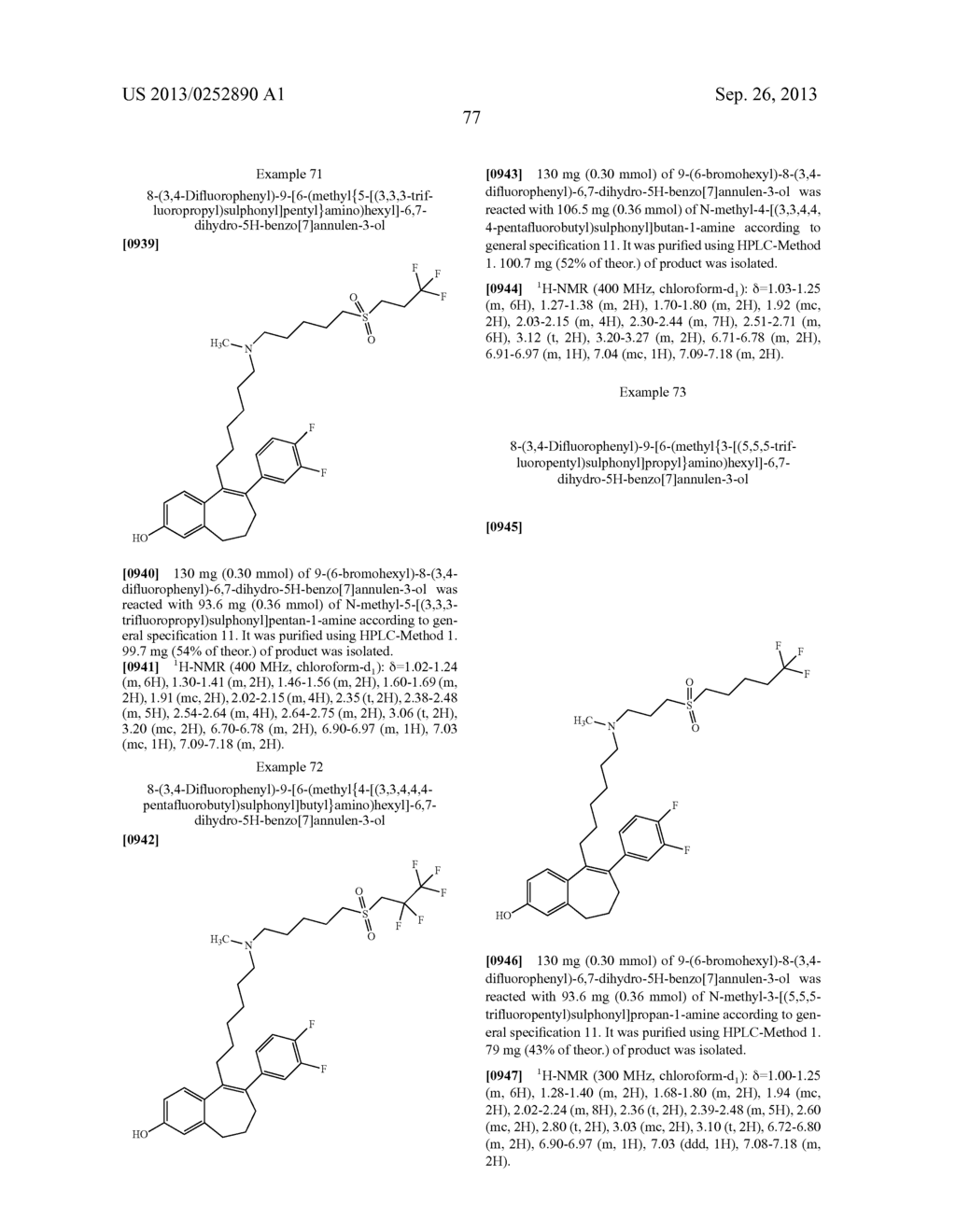 6,7-DIHYDRO-5H-BENZO[7]ANNULENE DERIVATIVES, PROCESS FOR PREPARATION     THEREOF, PHARMACEUTICAL PREPARATIONS COMPRISING THEM, AND THE USE THEREOF     FOR PRODUCTION OF MEDICAMENTS - diagram, schematic, and image 85