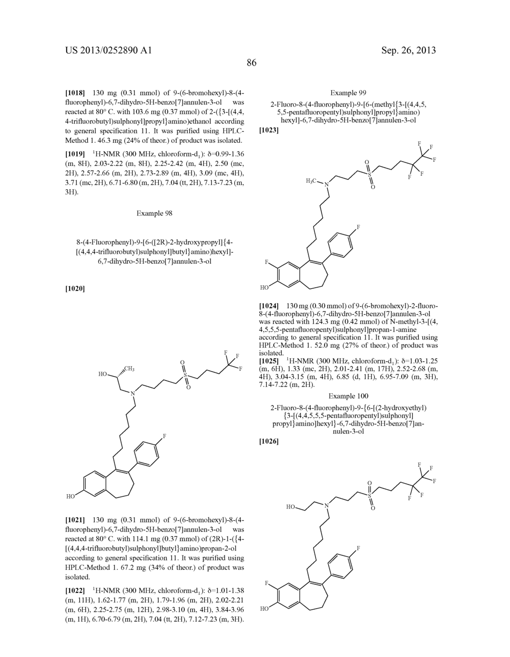 6,7-DIHYDRO-5H-BENZO[7]ANNULENE DERIVATIVES, PROCESS FOR PREPARATION     THEREOF, PHARMACEUTICAL PREPARATIONS COMPRISING THEM, AND THE USE THEREOF     FOR PRODUCTION OF MEDICAMENTS - diagram, schematic, and image 94