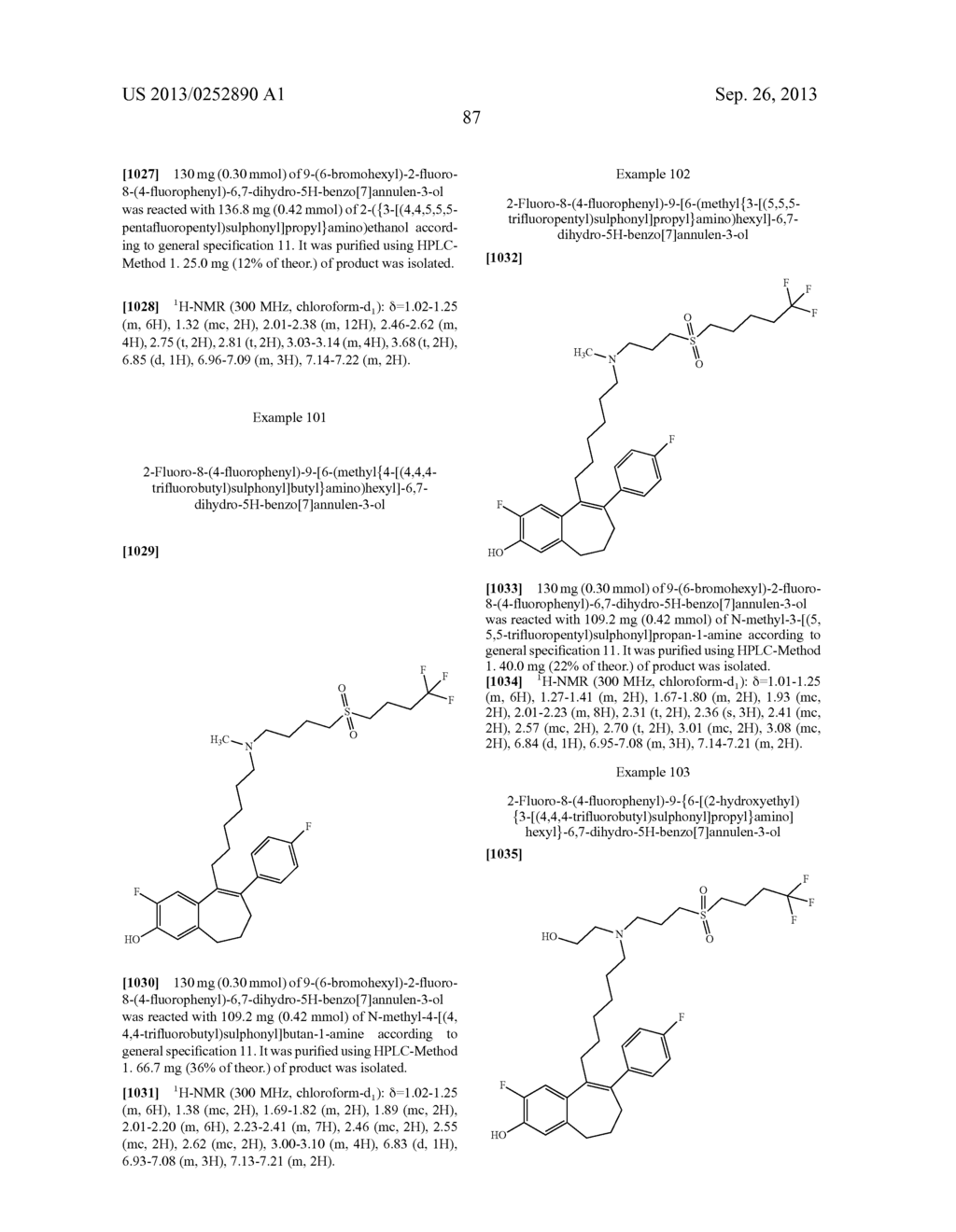 6,7-DIHYDRO-5H-BENZO[7]ANNULENE DERIVATIVES, PROCESS FOR PREPARATION     THEREOF, PHARMACEUTICAL PREPARATIONS COMPRISING THEM, AND THE USE THEREOF     FOR PRODUCTION OF MEDICAMENTS - diagram, schematic, and image 95