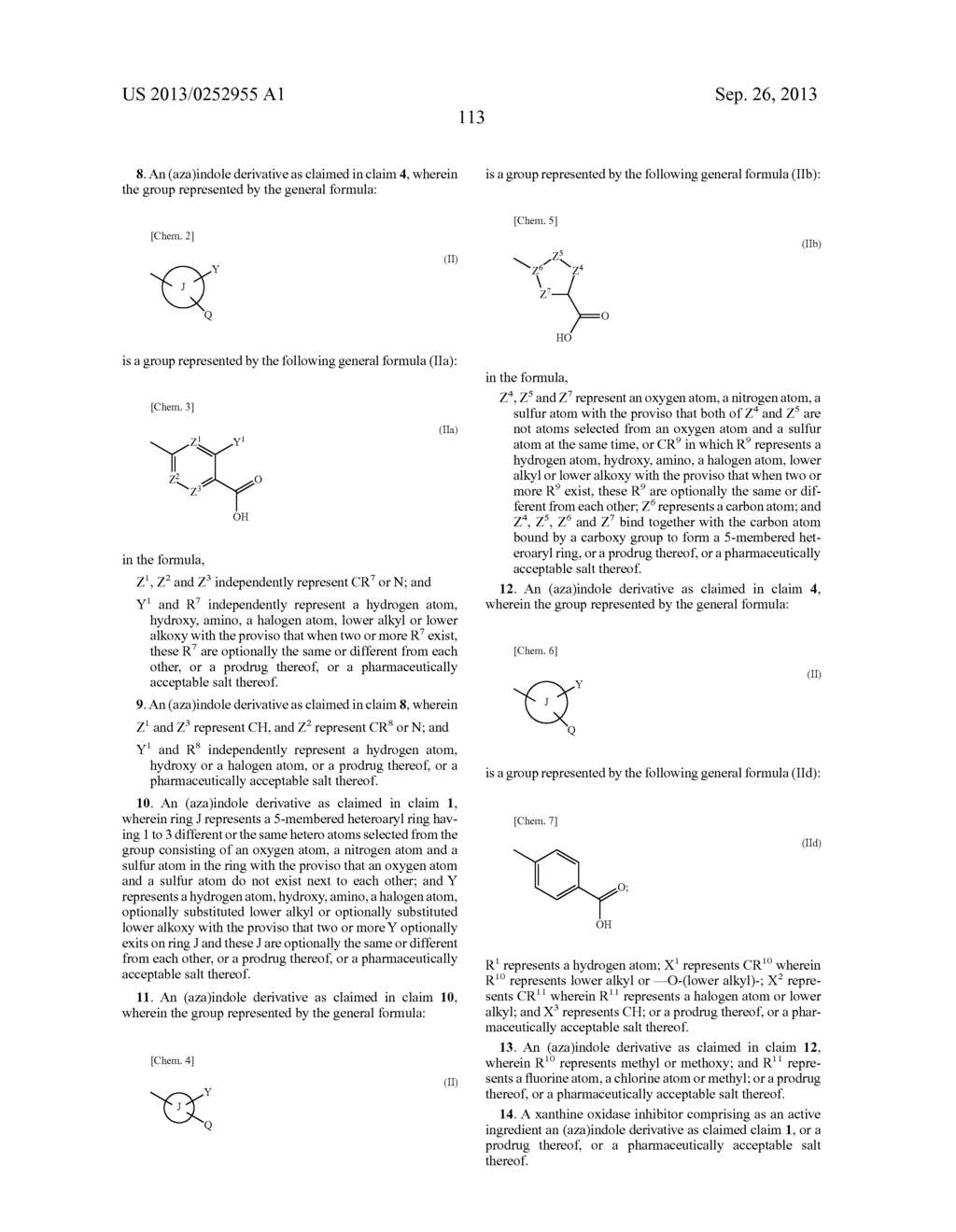 (AZA)INDOLE DERIVATIVE AND USE THEREOF FOR MEDICAL PURPOSES - diagram, schematic, and image 114