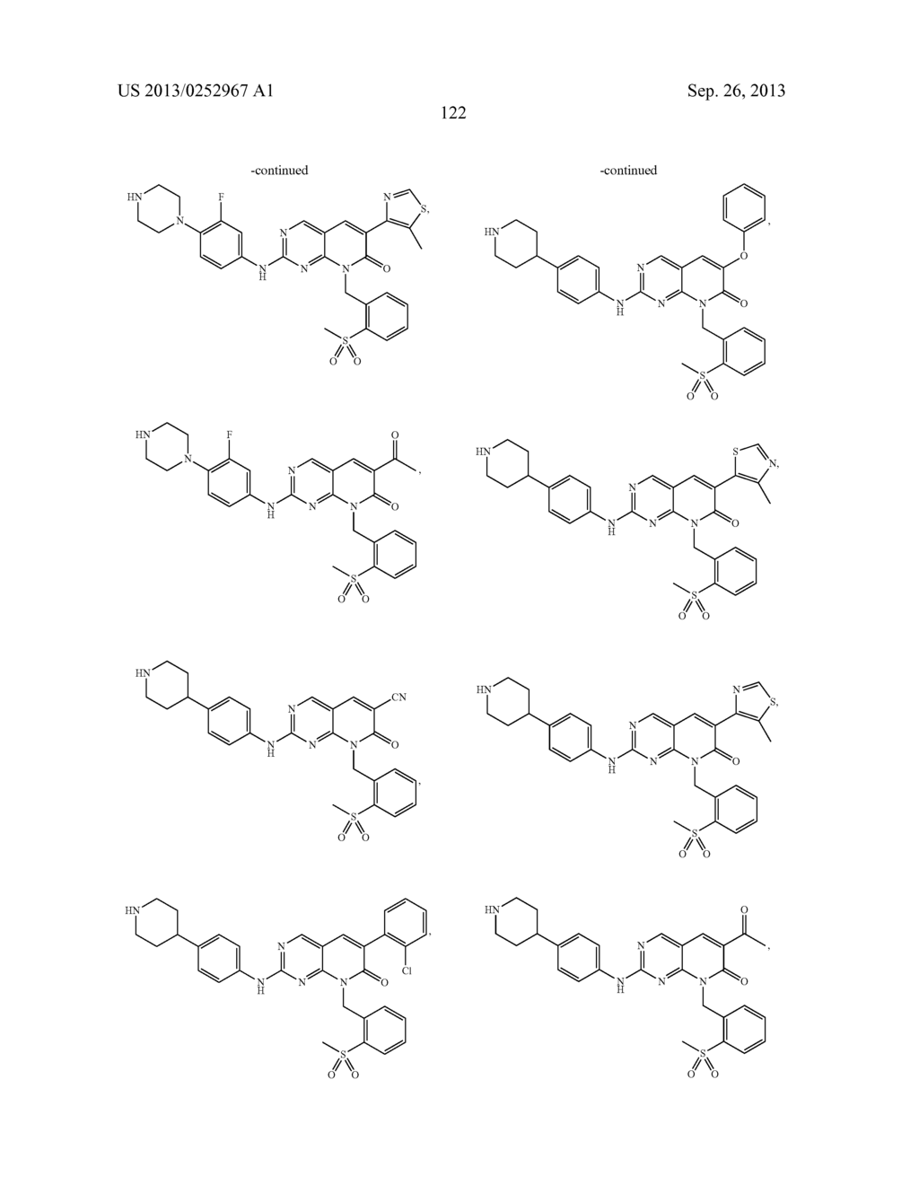 8-(SULFONYLBENZYL)PYRIDO[2,3-D]PYRIMIDIN-7(8H)-ONES FOR THE TREATMENT OF     CNS DISORDERS - diagram, schematic, and image 126