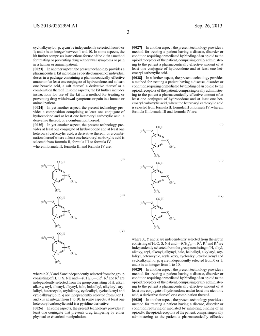 Benzoic Acid, Benzoic Acid Derivatives and Heteroaryl Carboxylic Acid     Conjugates of Hydrocodone, Prodrugs, Methods of Making and Use Thereof - diagram, schematic, and image 19