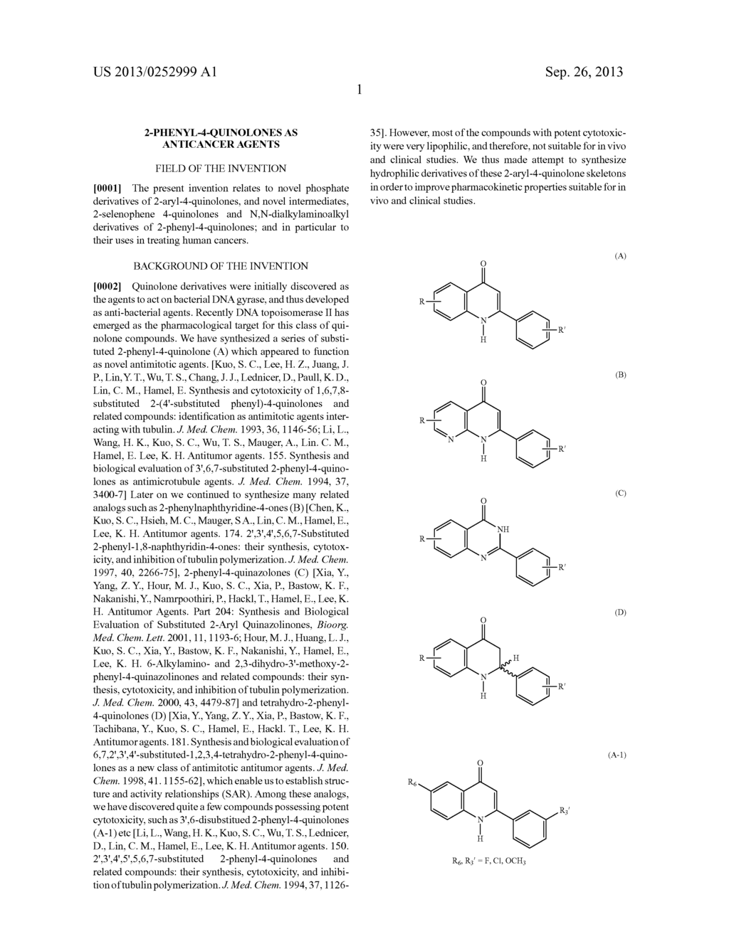 2-PHENYL-4-QUINOLONES AS ANTICANCER AGENTS - diagram, schematic, and image 05