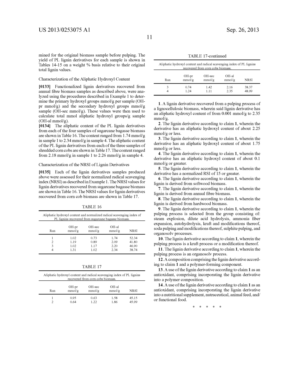 DERIVATIVES OF NATIVE LIGNIN - diagram, schematic, and image 15