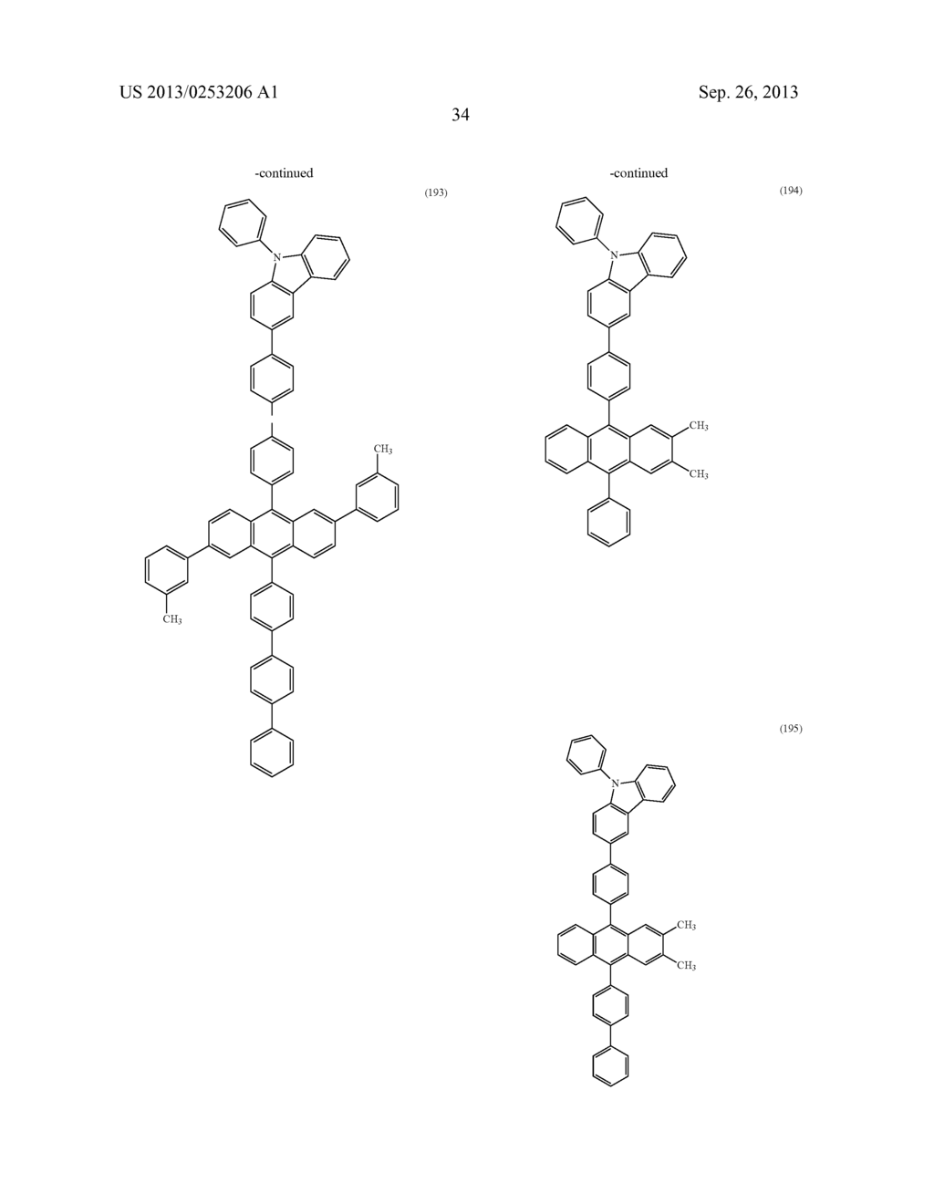 ANTHRACENE DERIVATIVE, AND LIGHT-EMITTING MATERIAL, LIGHT-EMITTING     ELEMENT, LIGHT-EMITTING DEVICE, AND ELECTRONIC DEVICE USING THE SAME - diagram, schematic, and image 71