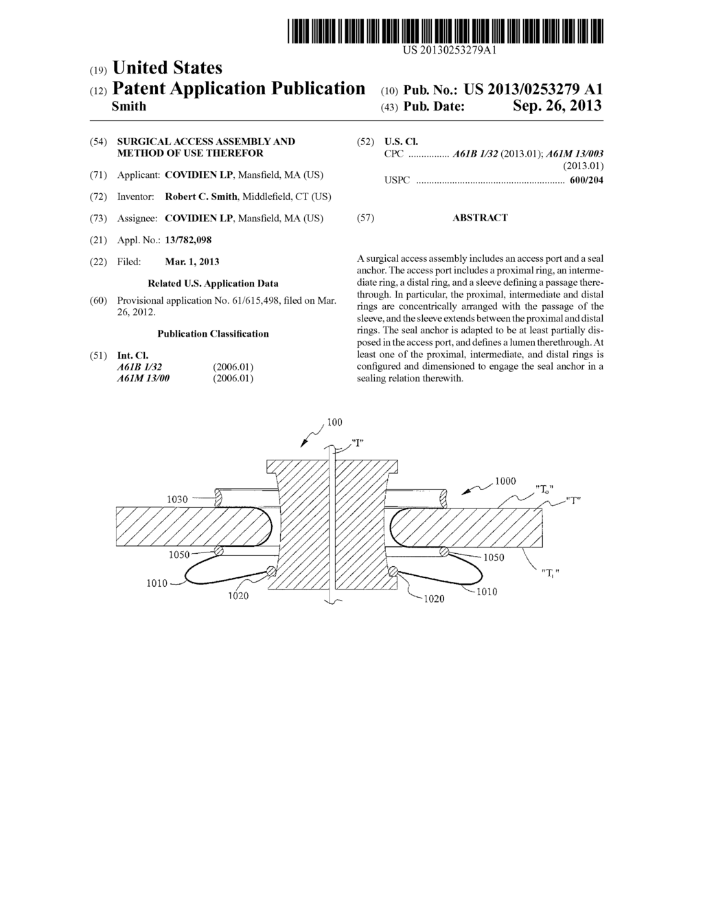 SURGICAL ACCESS ASSEMBLY AND METHOD OF USE THEREFOR - diagram, schematic, and image 01