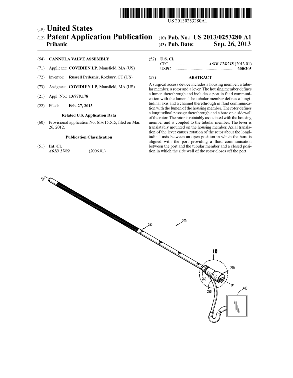 CANNULA VALVE ASSEMBLY - diagram, schematic, and image 01