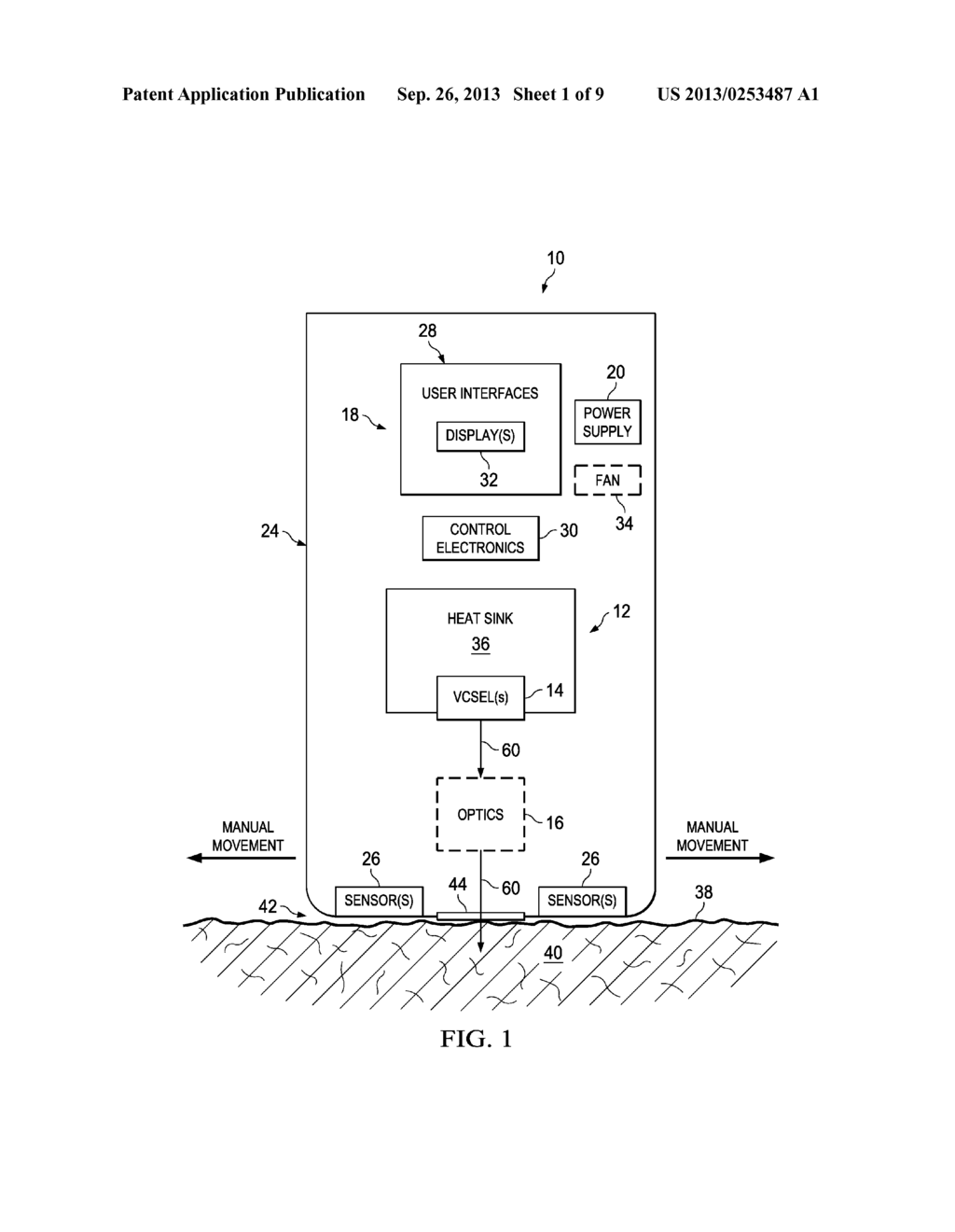 Dermatological Treatment Device with One or More Vertical Cavity Surface     Emitting Lasers (VCSEL) - diagram, schematic, and image 02