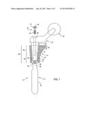 MODULAR FEMORAL STEM COMPONENT FOR A HIP JOINT PROSTHESIS diagram and image