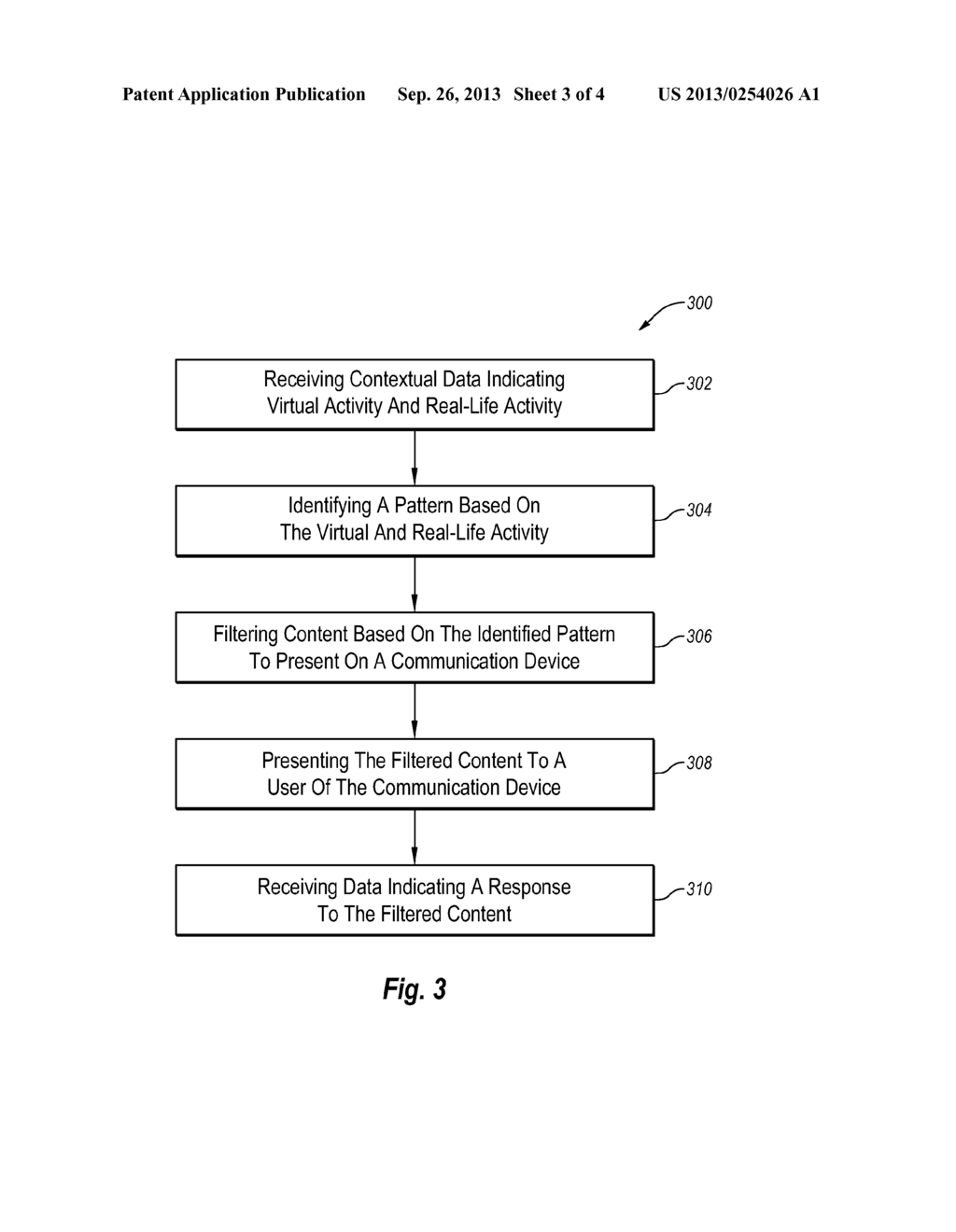 CONTENT FILTERING BASED ON VIRTUAL AND REAL-LIFE ACTIVITIES - diagram, schematic, and image 04