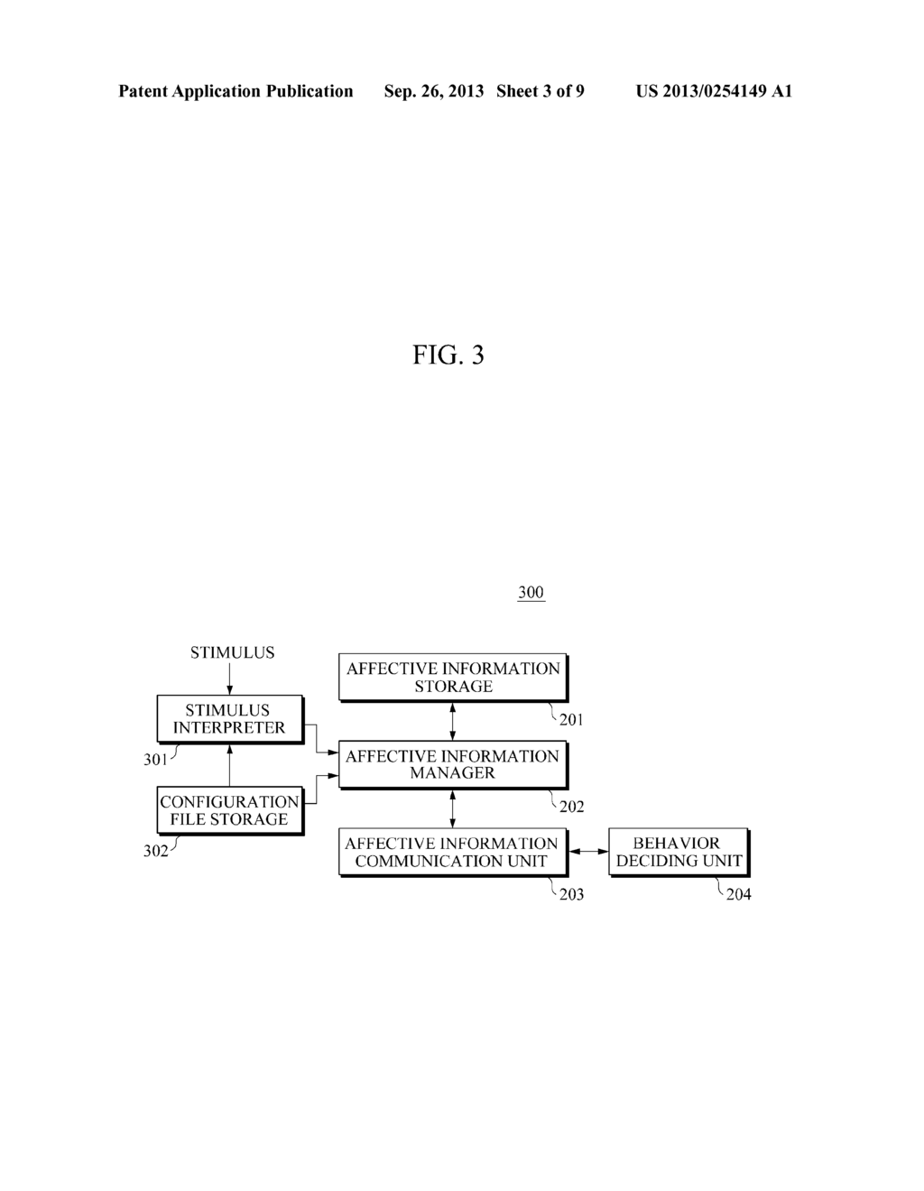 AFFECTIVE MODEL DEVICE AND METHOD OF DECIDING BEHAVIOR OF THE AFFECTIVE     MODEL DEVICE - diagram, schematic, and image 04