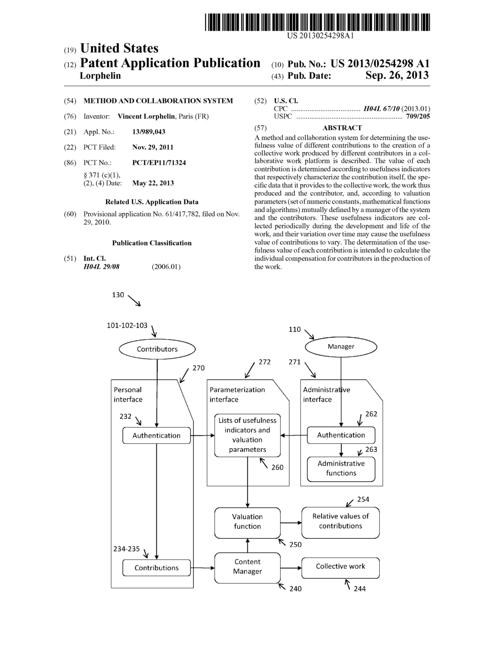 METHOD AND COLLABORATION SYSTEM - diagram, schematic, and image 01