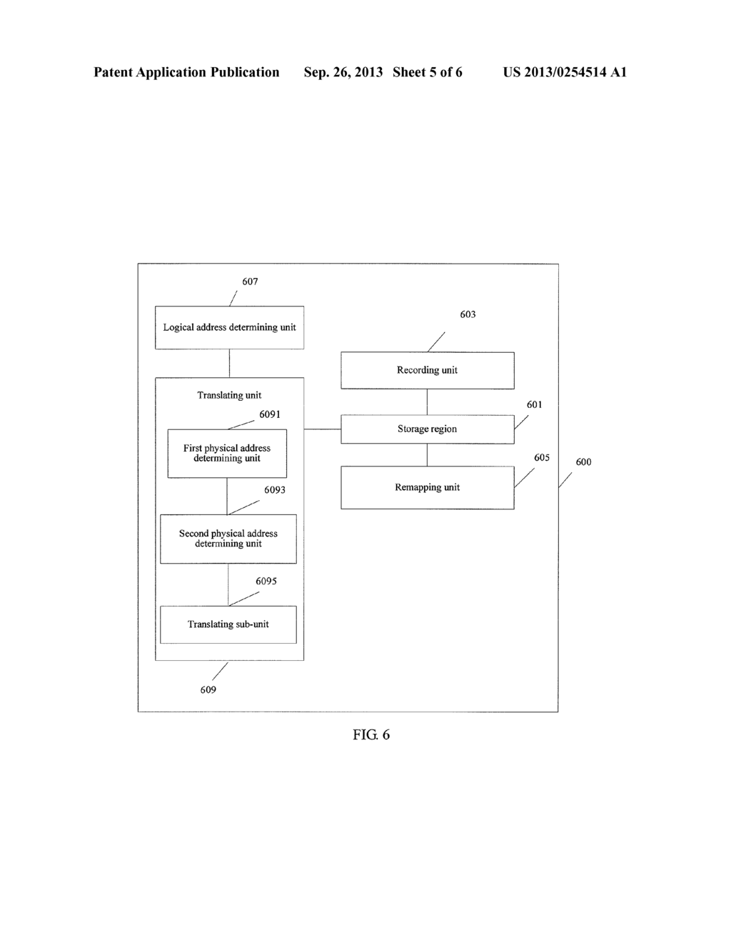 WEAR-LEVELING METHOD, STORAGE DEVICE, AND INFORMATION SYSTEM - diagram, schematic, and image 06