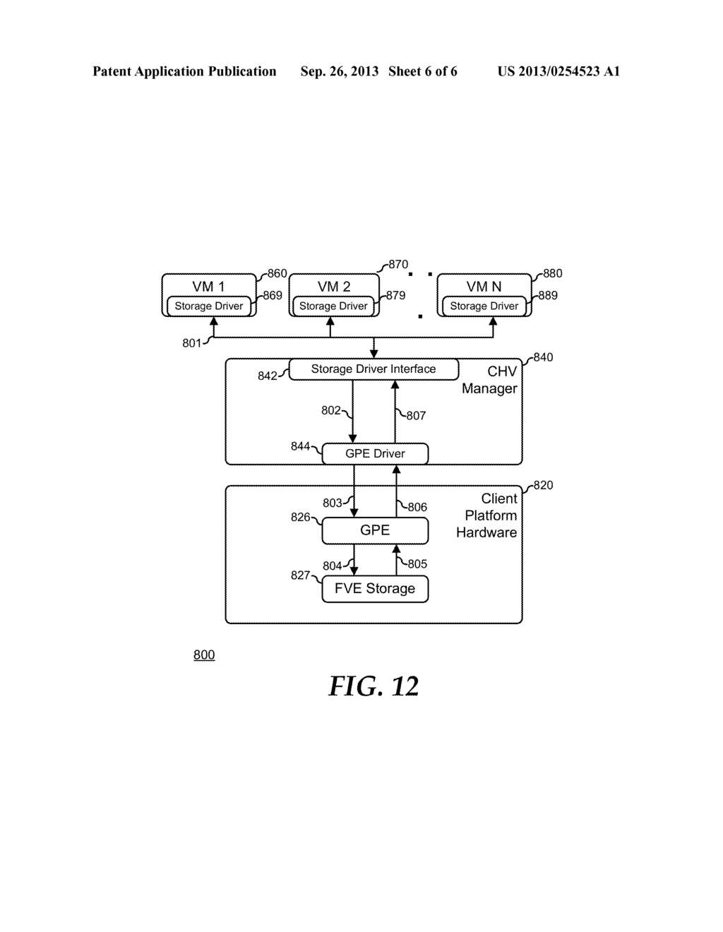 System and Method for Supporting Full Volume Encryption Devices in a     Client Hosted Virtualization System - diagram, schematic, and image 07