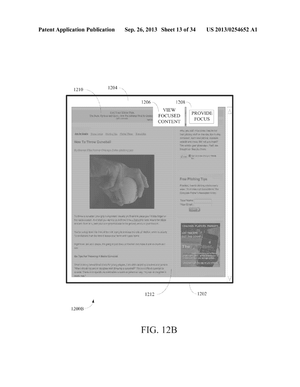 PROVIDING FOCUS TO PORTION(S) OF CONTENT OF A WEB RESOURCE - diagram, schematic, and image 14