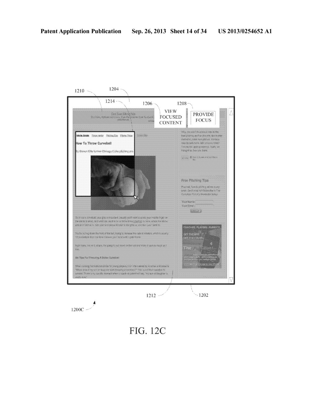 PROVIDING FOCUS TO PORTION(S) OF CONTENT OF A WEB RESOURCE - diagram, schematic, and image 15