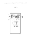 METHOD FOR PROVIDING GUI TO DISPLAY LIST OF ITEM IN TERMINAL AND APPARATUS     THEREOF diagram and image