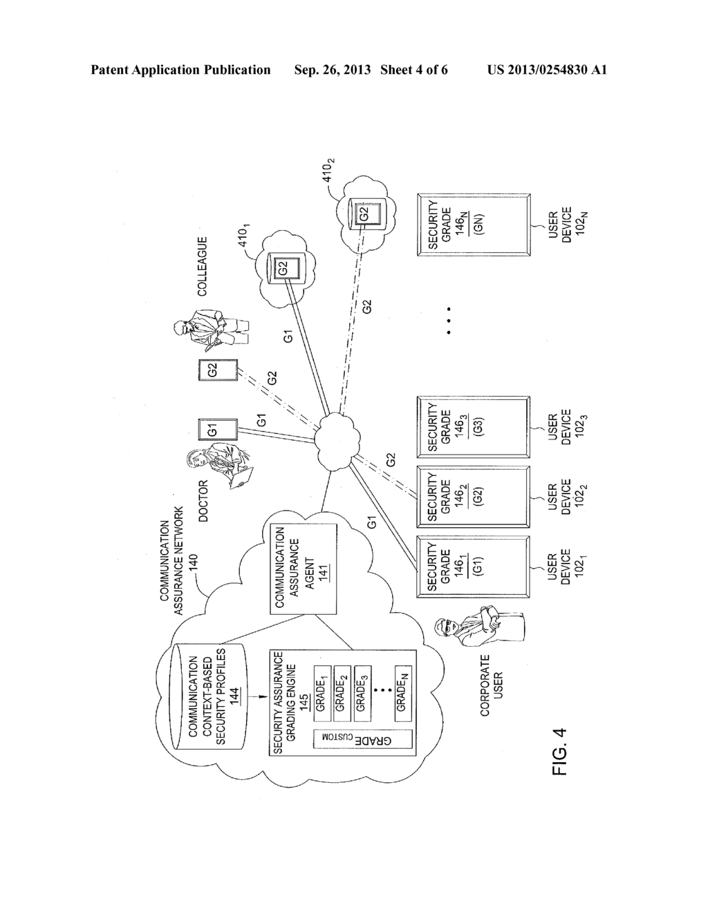 APPARATUS AND METHOD FOR ASSURING COMMUNICATIONS OF CORPORATE USERS - diagram, schematic, and image 05
