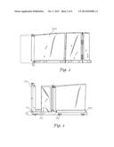 SHOWER DOOR ASSEMBLY WITH AN INTEGRAL DIRECTIONAL DRAINING SYSTEM diagram and image