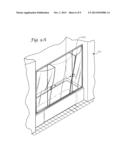 SHOWER DOOR ASSEMBLY WITH AN INTEGRAL DIRECTIONAL DRAINING SYSTEM diagram and image