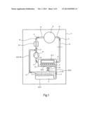 CLOTHES TREATMENT APPLIANCE WITH CONDENSER AND CLEANING DEVICE diagram and image