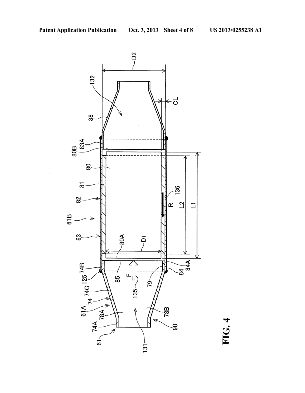 CATALYST CONVERTER DEVICE FOR PURIFYING EXHAUST GAS AND SADDLE-RIDE TYPE     VEHICLE - diagram, schematic, and image 05