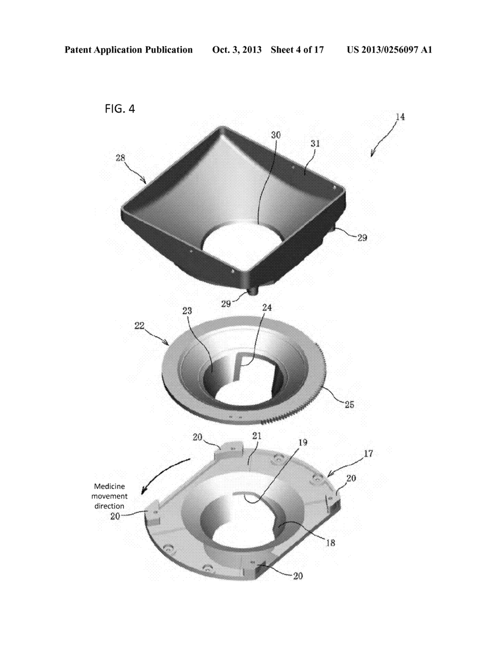 MEDICINE FEEDING DEVICE, AND MEDICINE COUNTING DEVICE - diagram, schematic, and image 05