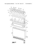 Apparatus for Separating Magnetic Particles from Liquids Containing said     Particles, and an Array of Vessels Suitable for use with such an     Apparatus diagram and image