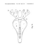 Shoe Holder System for Bicycle Saddle diagram and image