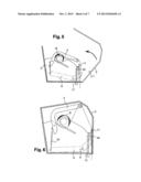 APPLIANCE FOR DISTRIBUTING A PRECUT WIPING MATERIAL THAT IS ROLLED UP OR     FOLDED IN A Z SHAPE diagram and image