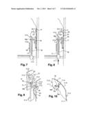 APPLIANCE FOR DISTRIBUTING A PRECUT WIPING MATERIAL THAT IS ROLLED UP OR     FOLDED IN A Z SHAPE diagram and image