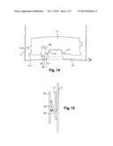 APPLIANCE FOR DISTRIBUTING A PRECUT WIPING MATERIAL THAT IS ROLLED UP OR     FOLDED IN A Z SHAPE diagram and image