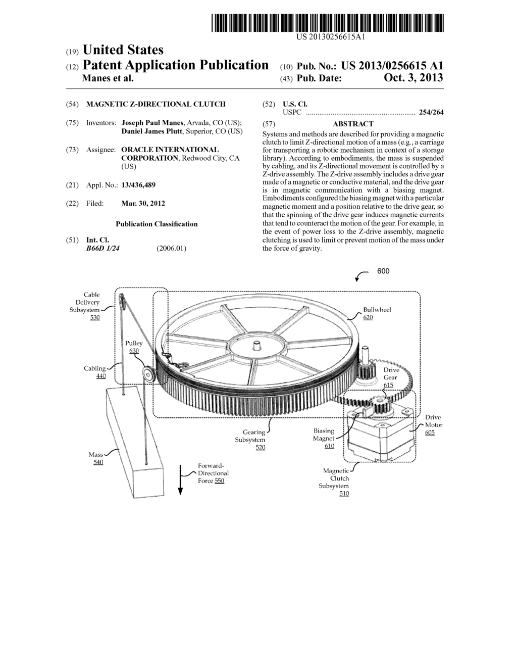 MAGNETIC Z-DIRECTIONAL CLUTCH - diagram, schematic, and image 01