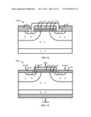 POWER SEMICONDUCTOR FIELD EFFECT TRANSISTOR STRUCTURE WITH CHARGE TRAPPING     MATERIAL IN THE GATE DIELECTRIC diagram and image