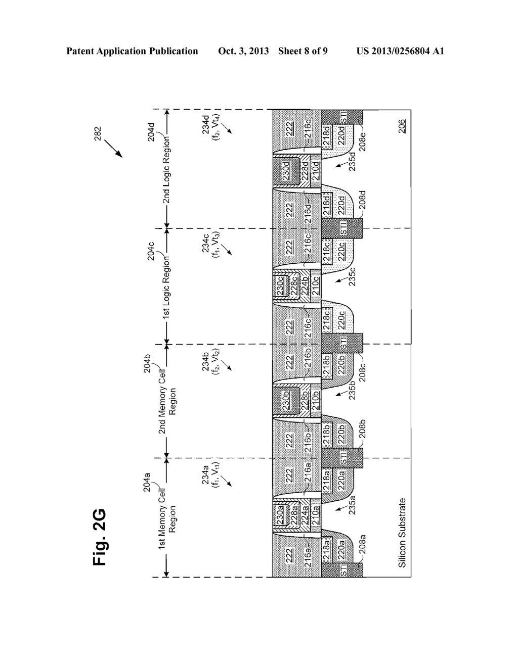 ROM Arrays Having Memory Cell Transistors Programmed Using Metal Gates - diagram, schematic, and image 09