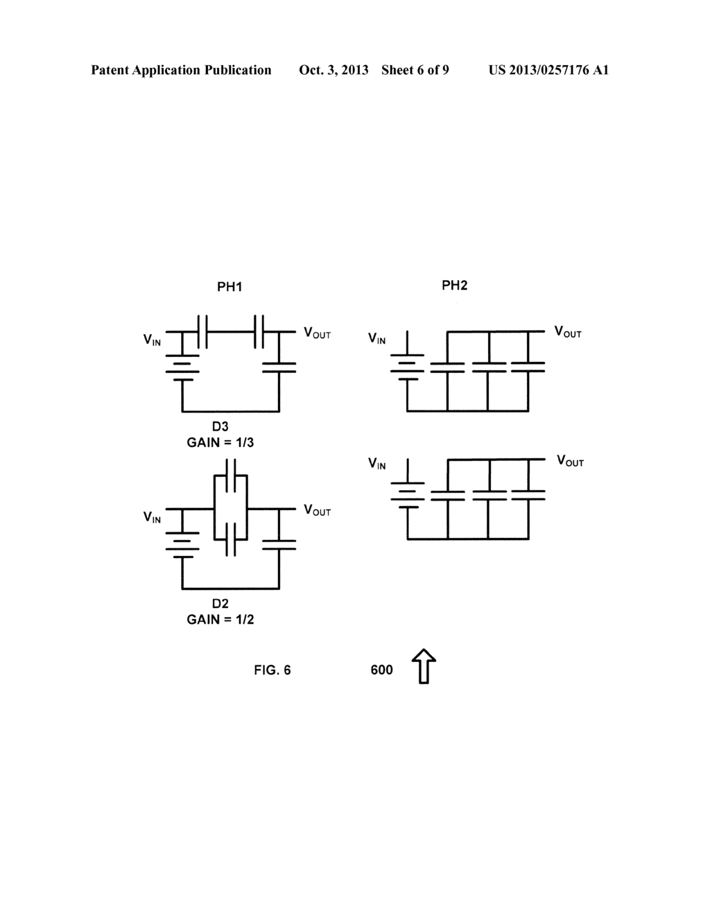 METHODS TO REDUCE CURRENT SPIKES IN CAPACITIVE DC-DC CONVERTERS EMPLOYING     GAIN-HOPPING - diagram, schematic, and image 07