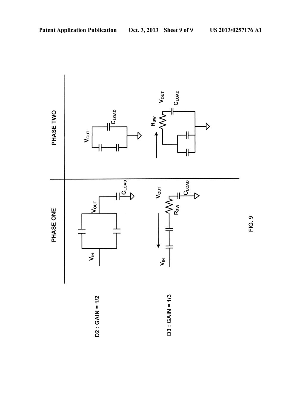 METHODS TO REDUCE CURRENT SPIKES IN CAPACITIVE DC-DC CONVERTERS EMPLOYING     GAIN-HOPPING - diagram, schematic, and image 10